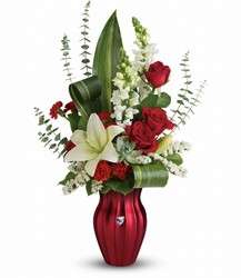 Teleflora's Hearts Aflutter Bouquet from Backstage Florist in Richardson, Texas